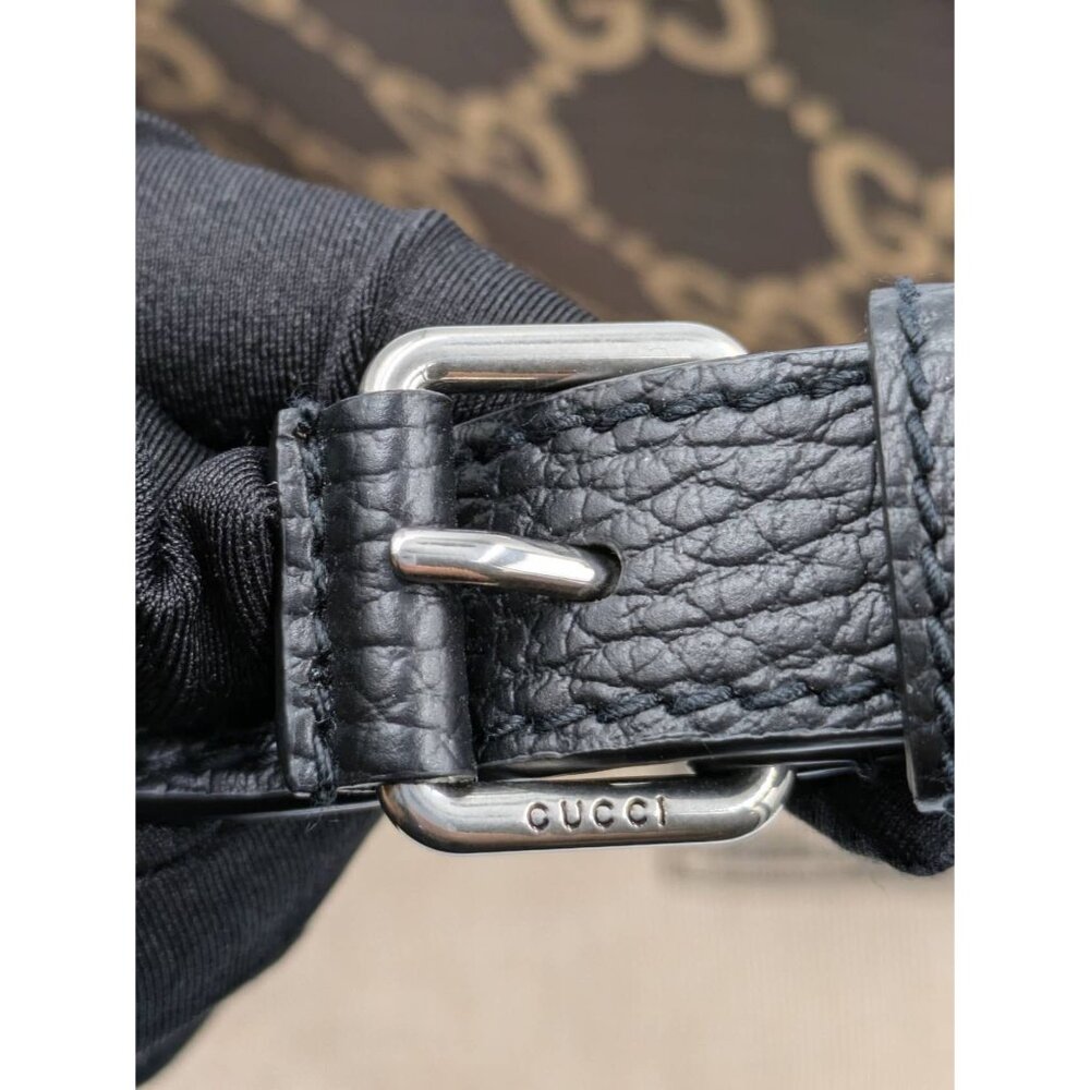 Gucci Ripstop GG Monogram Patch Belt Bag Beige Ebony 80cm 767934 - Picture 9 of 14